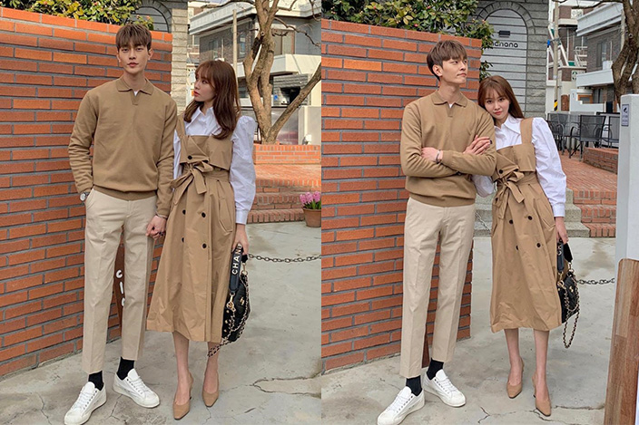 參考7對網紅情侶裝穿搭 IG@hael_kk